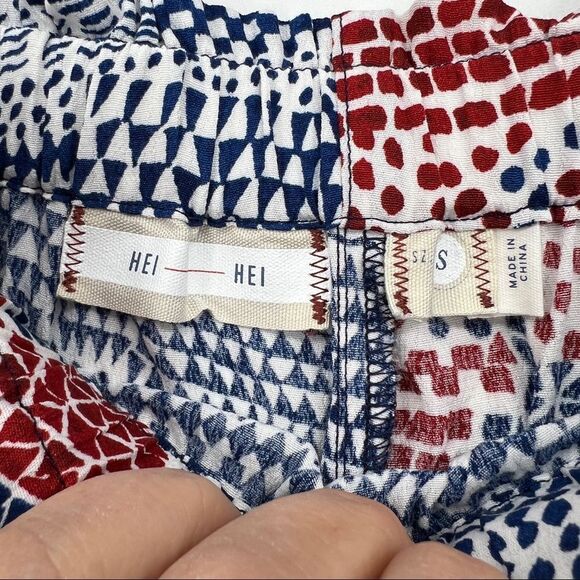 ANTHROPOLOGIE Hei Hei Blue & Red Printed Nouveau Harem Jogger Pants - Picture 14 of 15